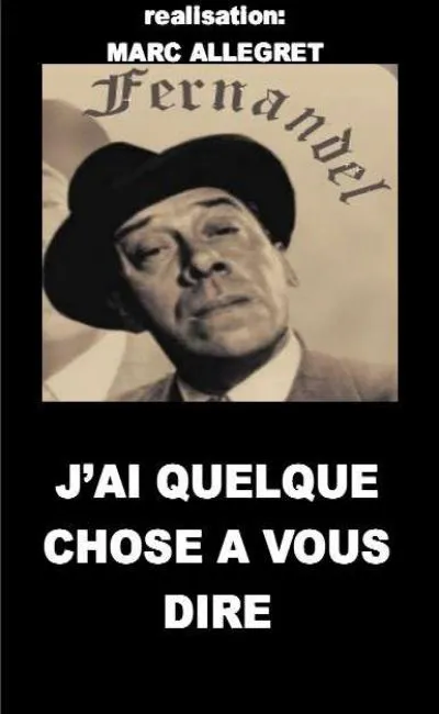 J'ai quelque chose à vous dire (1930)