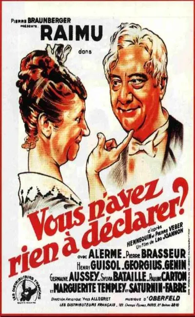 Vous n'avez rien à déclarer ? (1937)