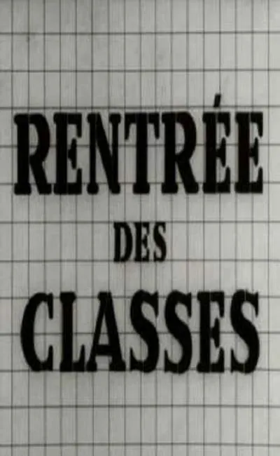 Rentrée des classes