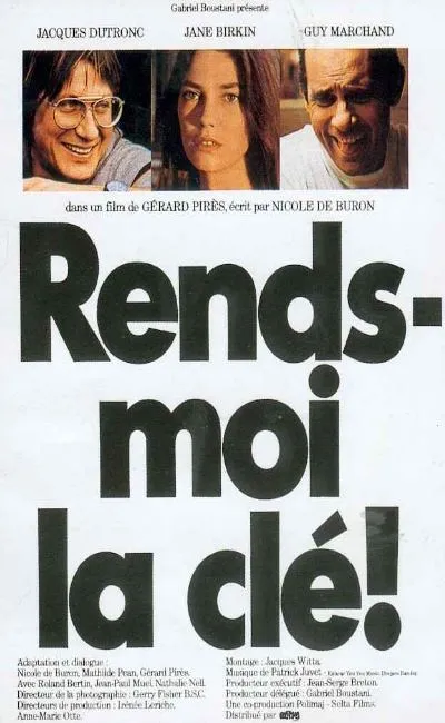 Rends-moi la clé (1981)