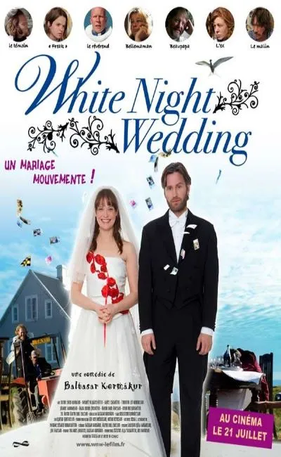 White night wedding