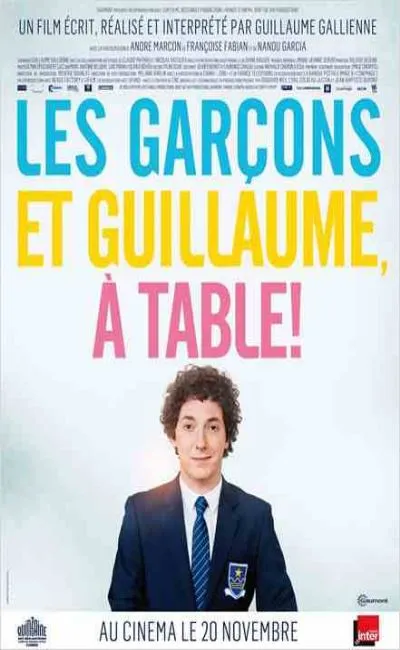 Les garçons et Guillaume à table